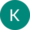Simple green icon with K