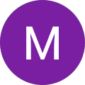 Initial M in a purple circle